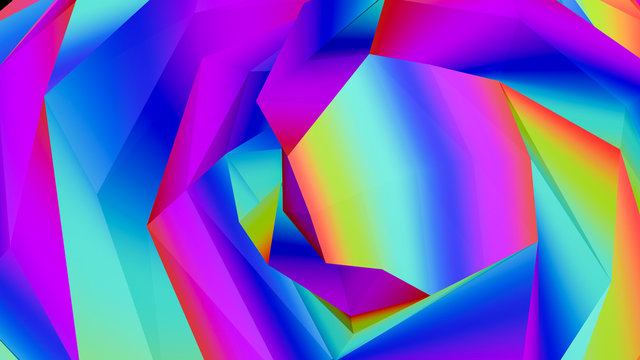 multicolored three-dimensional abstract background © toomler