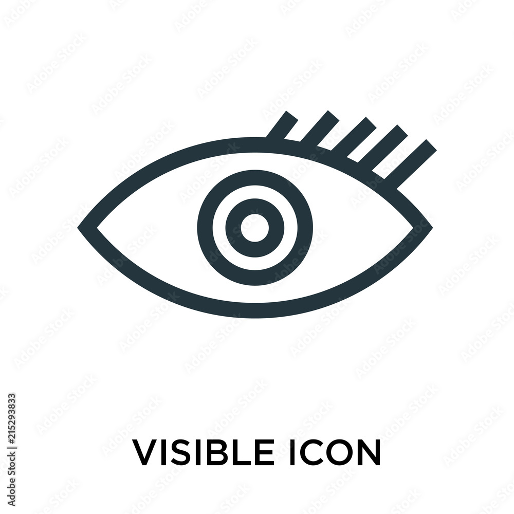 Poster visible icon isolated on white background. modern and editable visible icon. simple icons vector ill