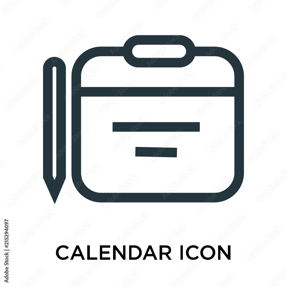 Poster calendar icon isolated on white background. modern and editable calendar icon. simple icons vector i