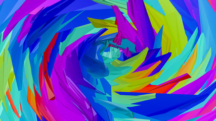 multicolored three-dimensional abstract background