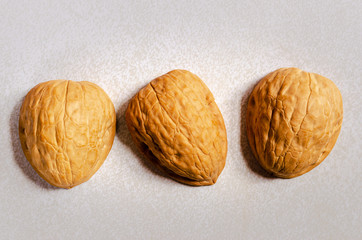 Three walnut shells for a shell game