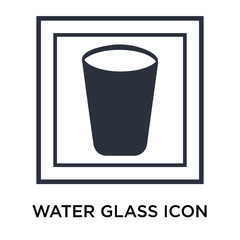 water glass icon isolated on white background. Simple and editable water glass icons. Modern icon vector illustration.