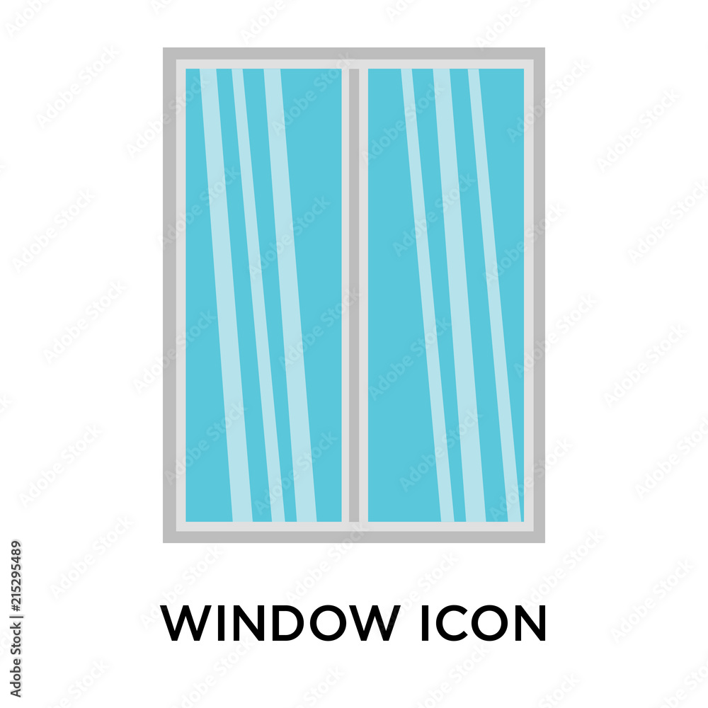 Poster window icons isolated on white background. modern and editable window icon. simple icon vector illus