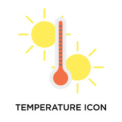 temperature icons isolated on white background. Modern and editable temperature icon. Simple icon vector illustration.