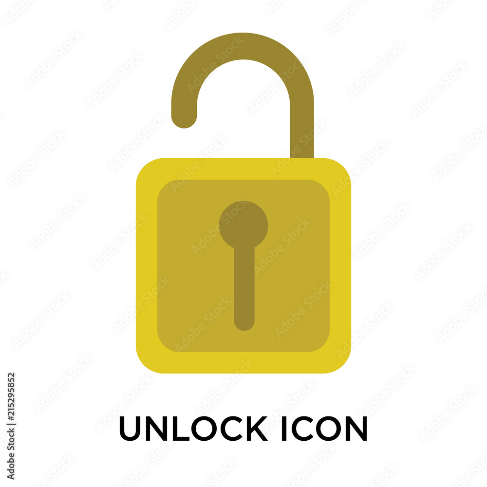 Poster unlock icons isolated on white background. modern and editable unlock icon. simple icon vector illus
