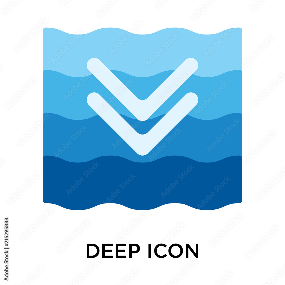 Poster deep icons isolated on white background. modern and editable deep icon. simple icon vector illustrat