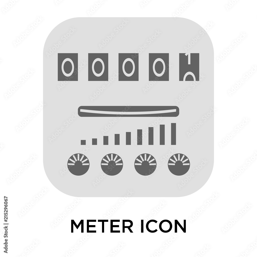Poster meter icons isolated on white background. modern and editable meter icon. simple icon vector illustr