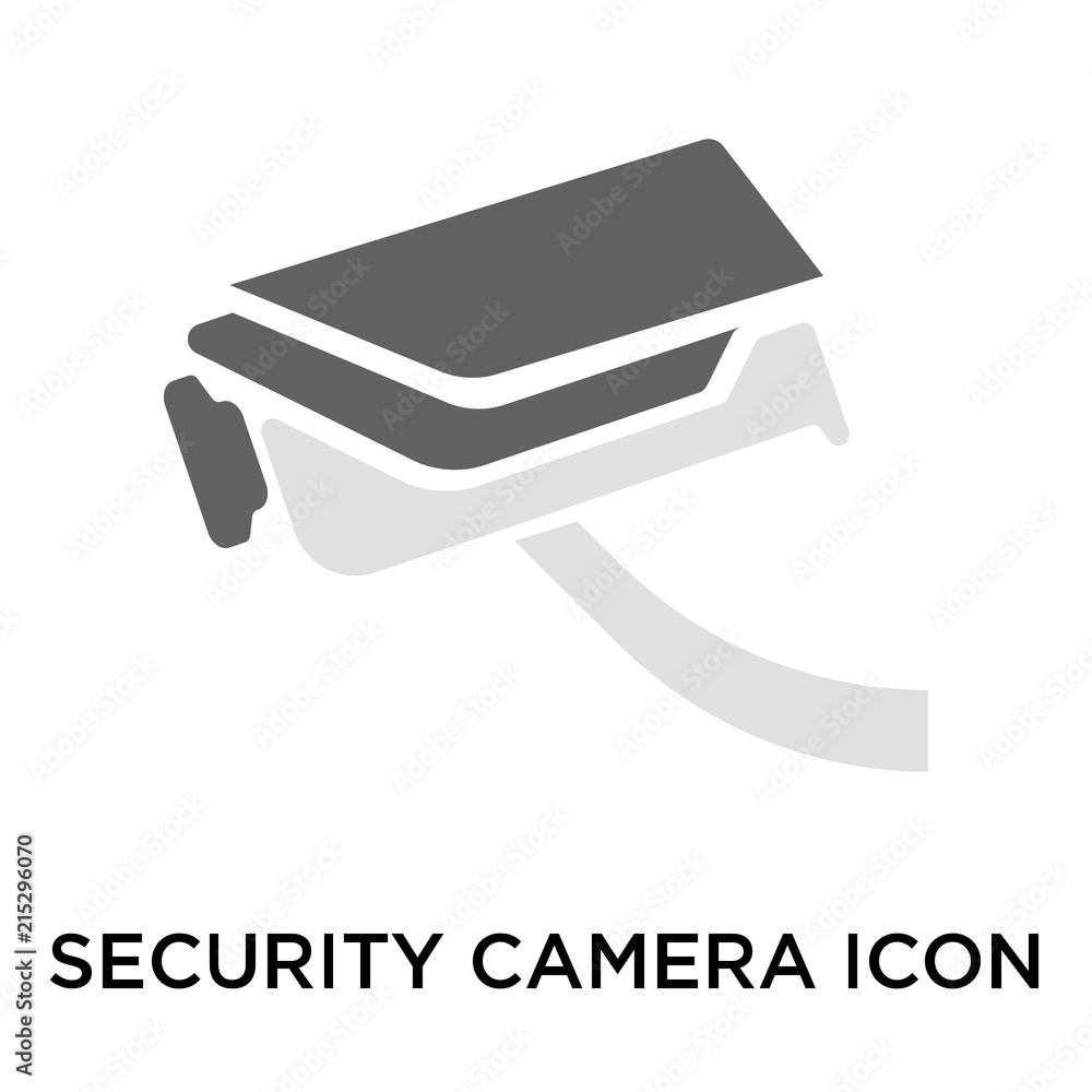 Poster security camera icons isolated on white background. modern and editable security camera icon. simple