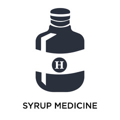 syrup medicine bottle icon isolated on white background. Simple and editable syrup medicine bottle icons. Modern icon vector illustration.