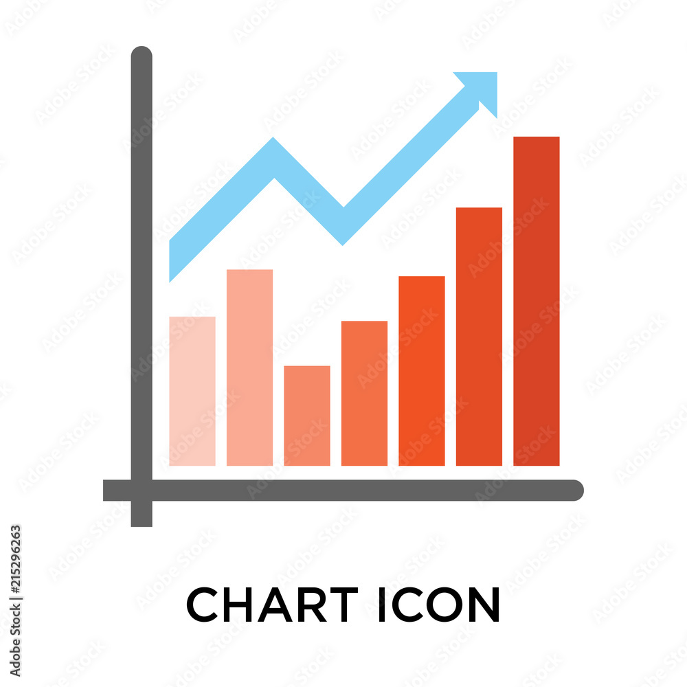 Poster chart icons isolated on white background. modern and editable chart icon. simple icon vector illustr
