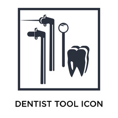 dentist tool icon isolated on white background. Simple and editable dentist tool icons. Modern icon vector illustration.
