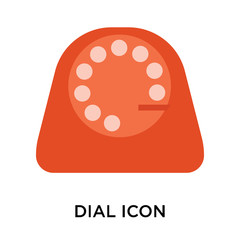 dial icons isolated on white background. Modern and editable dial icon. Simple icon vector illustration.