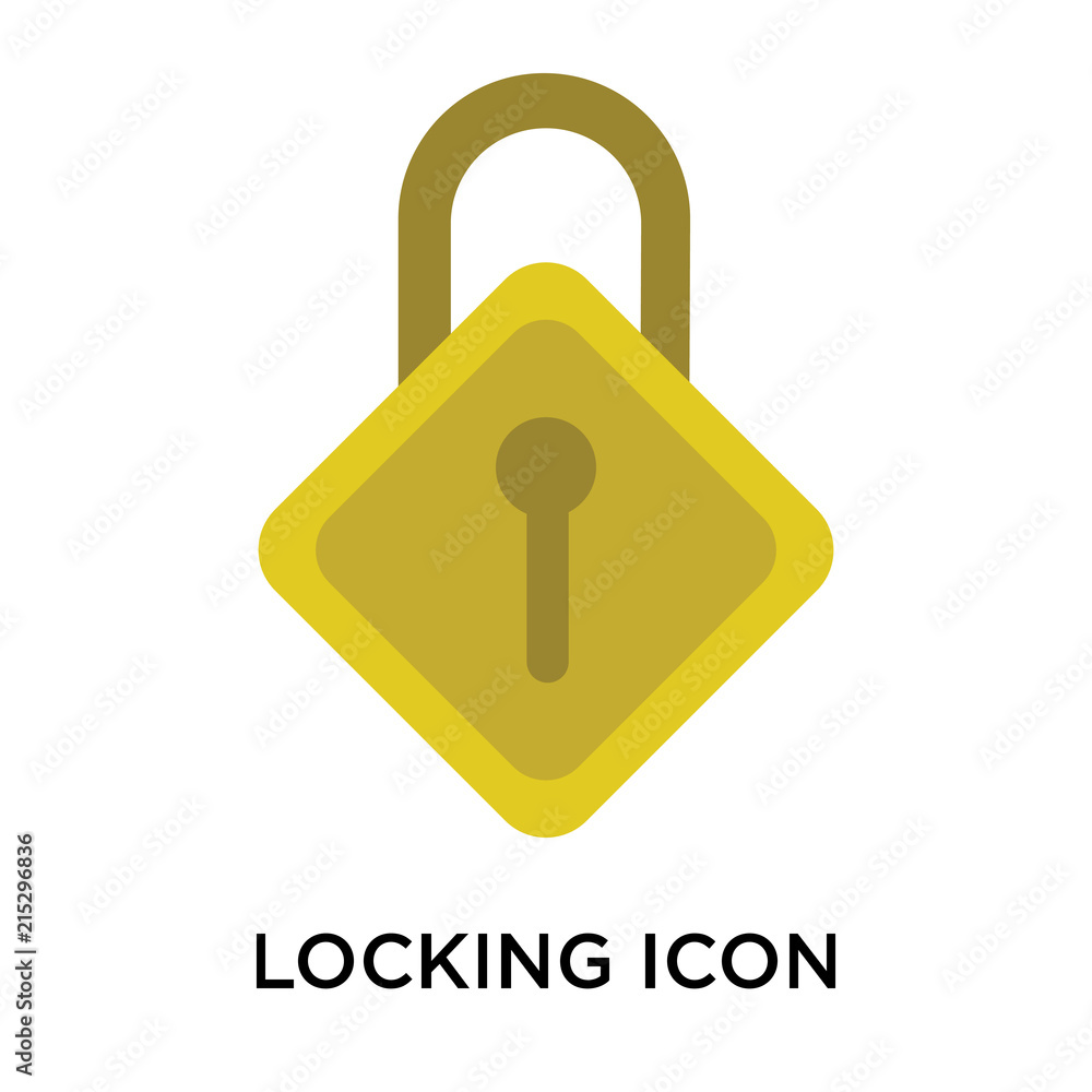 Poster locking icons isolated on white background. modern and editable locking icon. simple icon vector ill