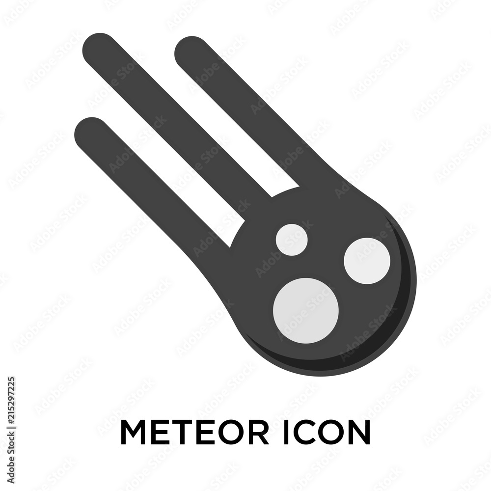 Poster meteor icon isolated on white background. modern and editable meteor icon. simple icons vector illus