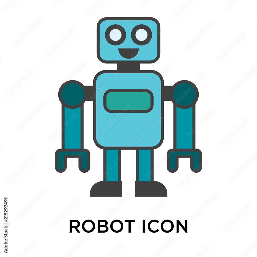 Poster robot icon isolated on white background. modern and editable robot icon. simple icons vector illustr