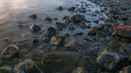 Rocks on the beach.