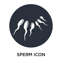 sperm icon isolated on white background. Simple and editable sperm icons. Modern icon vector illustration.