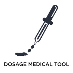 dosage medical tool icon isolated on white background. Simple and editable dosage medical tool icons. Modern icon vector illustration.