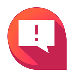 ikona z długim cieniem na tle strzałki pinezki © vempireart