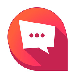 ikona z długim cieniem na tle strzałki pinezki © vempireart