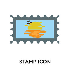 stamp icon on white background. Modern icons vector illustration. Trendy stamp icons