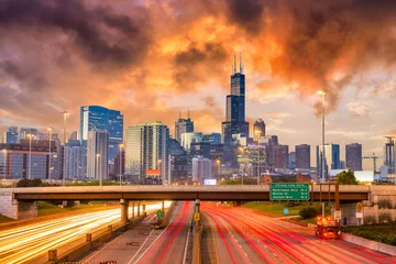 Keuken spatwand met foto Chicago, Illinois, USA Skyline © SeanPavonePhoto