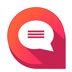 ikona z długim cieniem na tle strzałki pinezki © vempireart