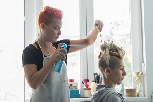 Preparations For The Hair Show