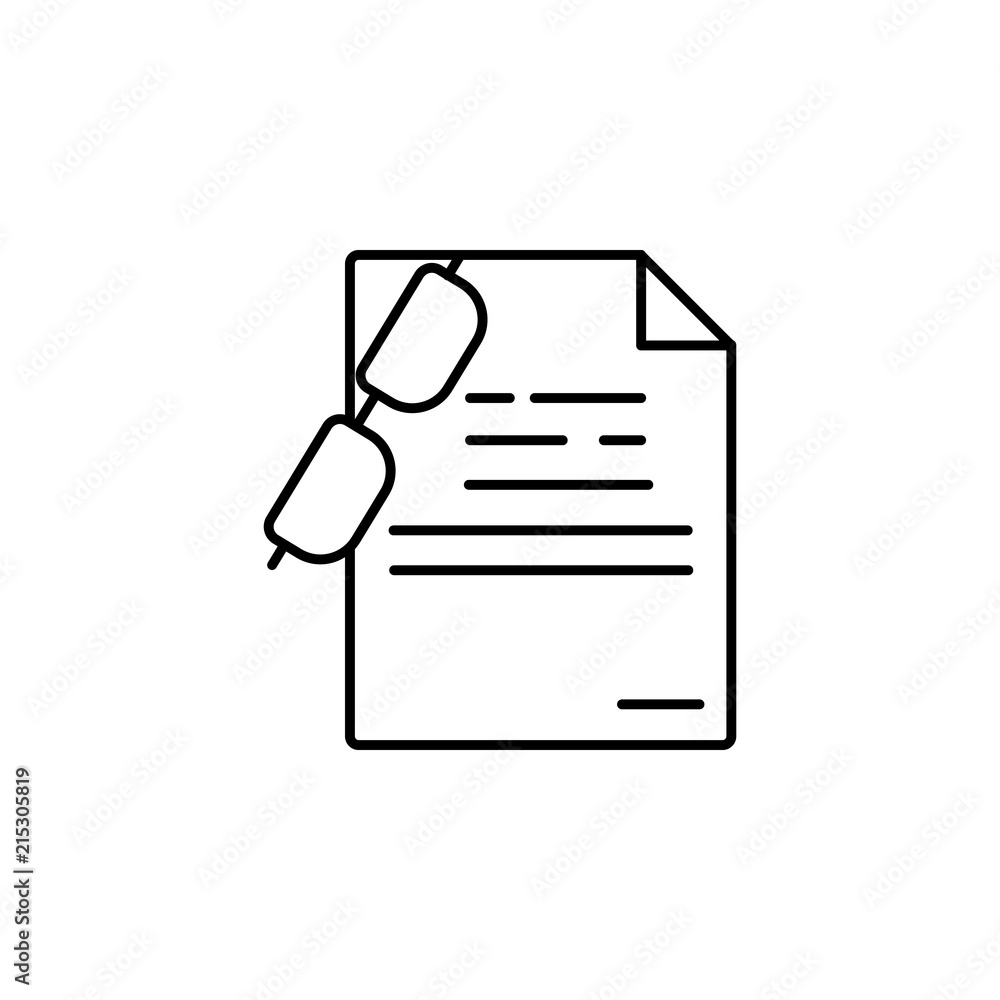 Poster glasses and paper. element of education icon for mobile concept and web apps. thin line glasses and 