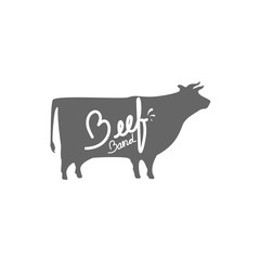 Beef label logo design , vector 