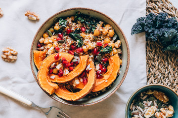 Delicious vegan quinoa bowl