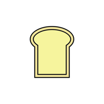 recommend clip art: piece of bread colored outline icon. Element of food icon for mobile concept and web apps. Thin line piece of bread icon can be used for web and mobile