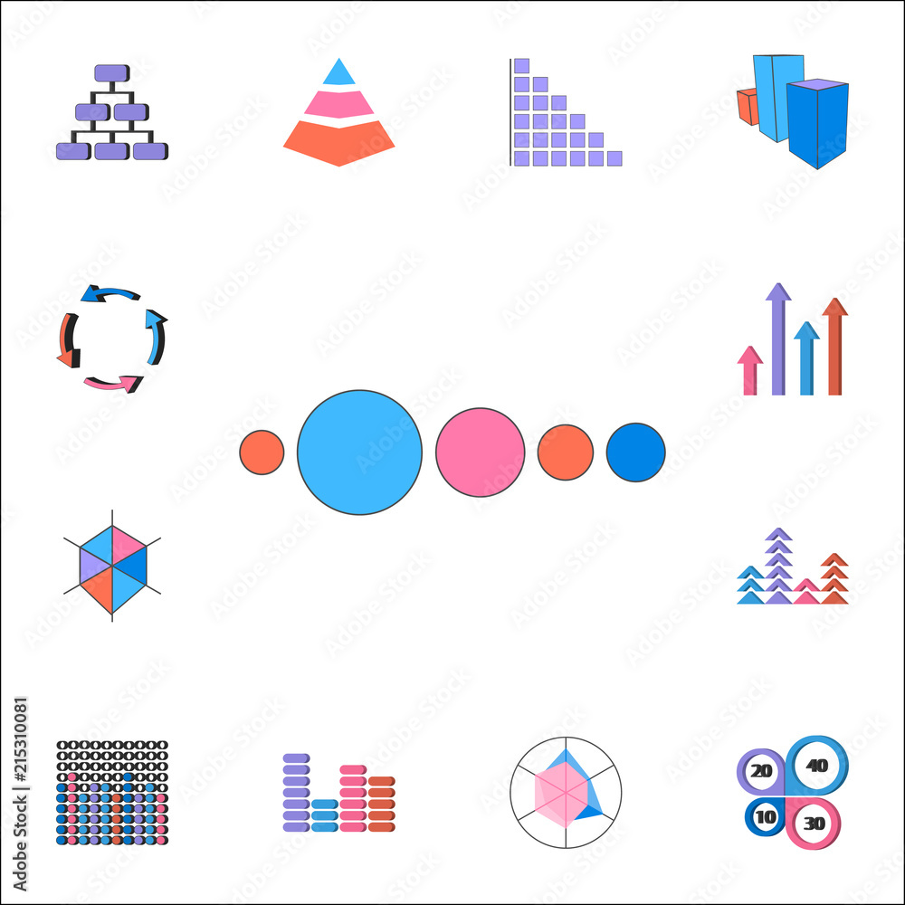 Aufkleber dynamic scheme icon. detailed set of charts & diagramms icons. premium quality graphic design sign. 