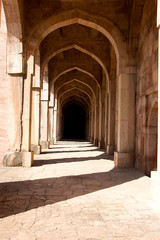Play of Light at Arched Corridor