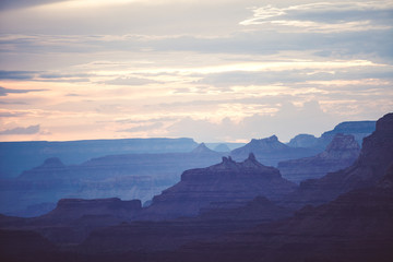Fototapeta na wymiar Grand Canyon And Clouds
