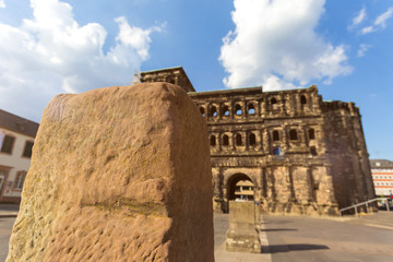 historic porta nigra gate in trier germany