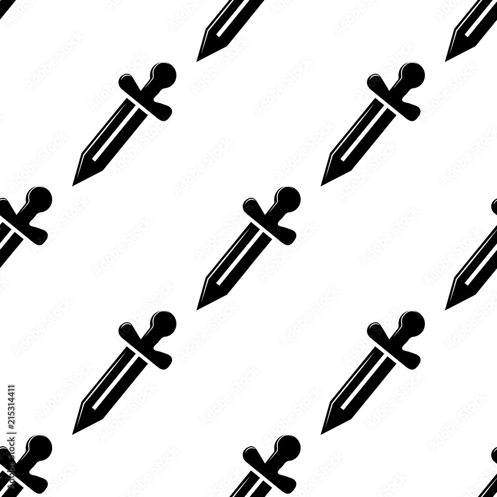 Poster warrior's sword icon. element of fight icons for mobile concept and web apps. pattern repeat seamles