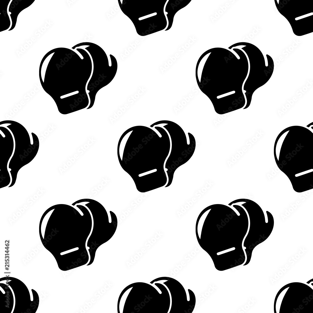 Poster boxing gloves icon. element of fight icons for mobile concept and web apps. pattern repeat seamless 