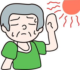 Summer heat stroke grandfather