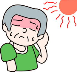 Summer heat stroke grandfather