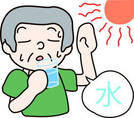 Summer heat stroke grandfather