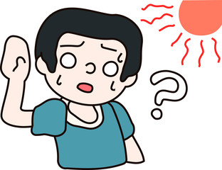 Summer heat stroke father