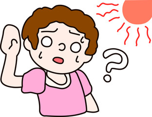 Summer heat stroke mother