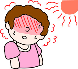 Summer heat stroke mother