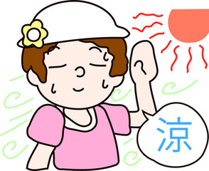 Summer heat stroke mother