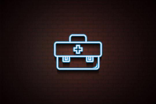 Doctor Toolkit Icon In Neon