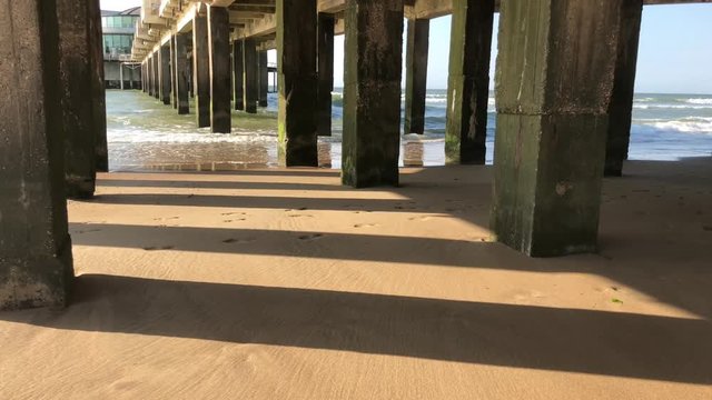 Part of a set of clips shot from underneath a pier in Blankenberge, Belgium. All clips shot in 4K 60fps and slightly colorgraded. Might still need some stabilising.