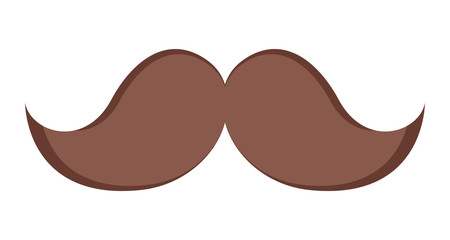 Isolated mustache icon