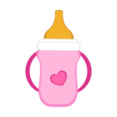 Isolated baby bottle icon