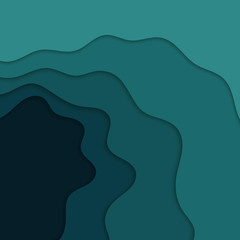 Abstract blue background with waves. Abstract wavy background. 